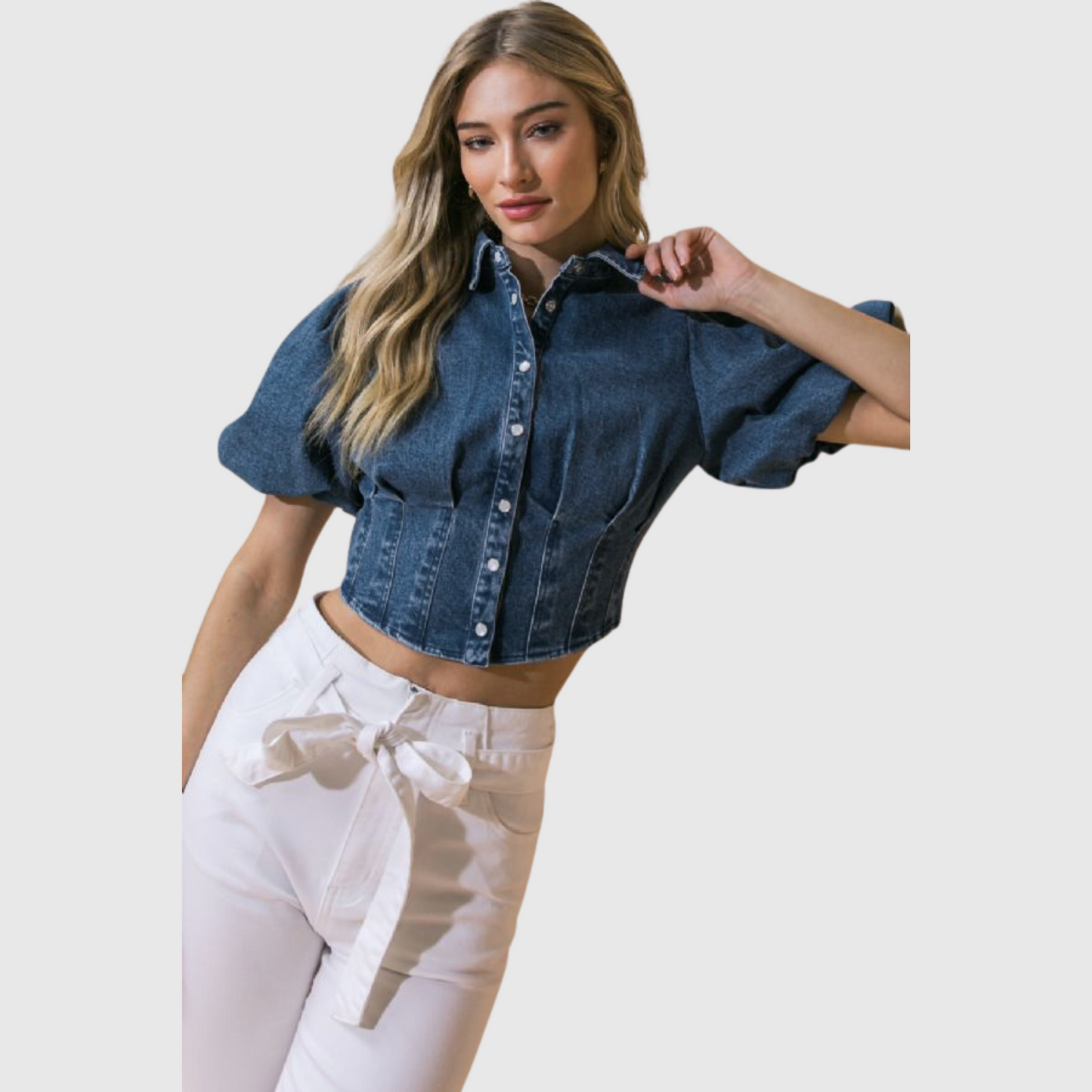 Denim Crop Top