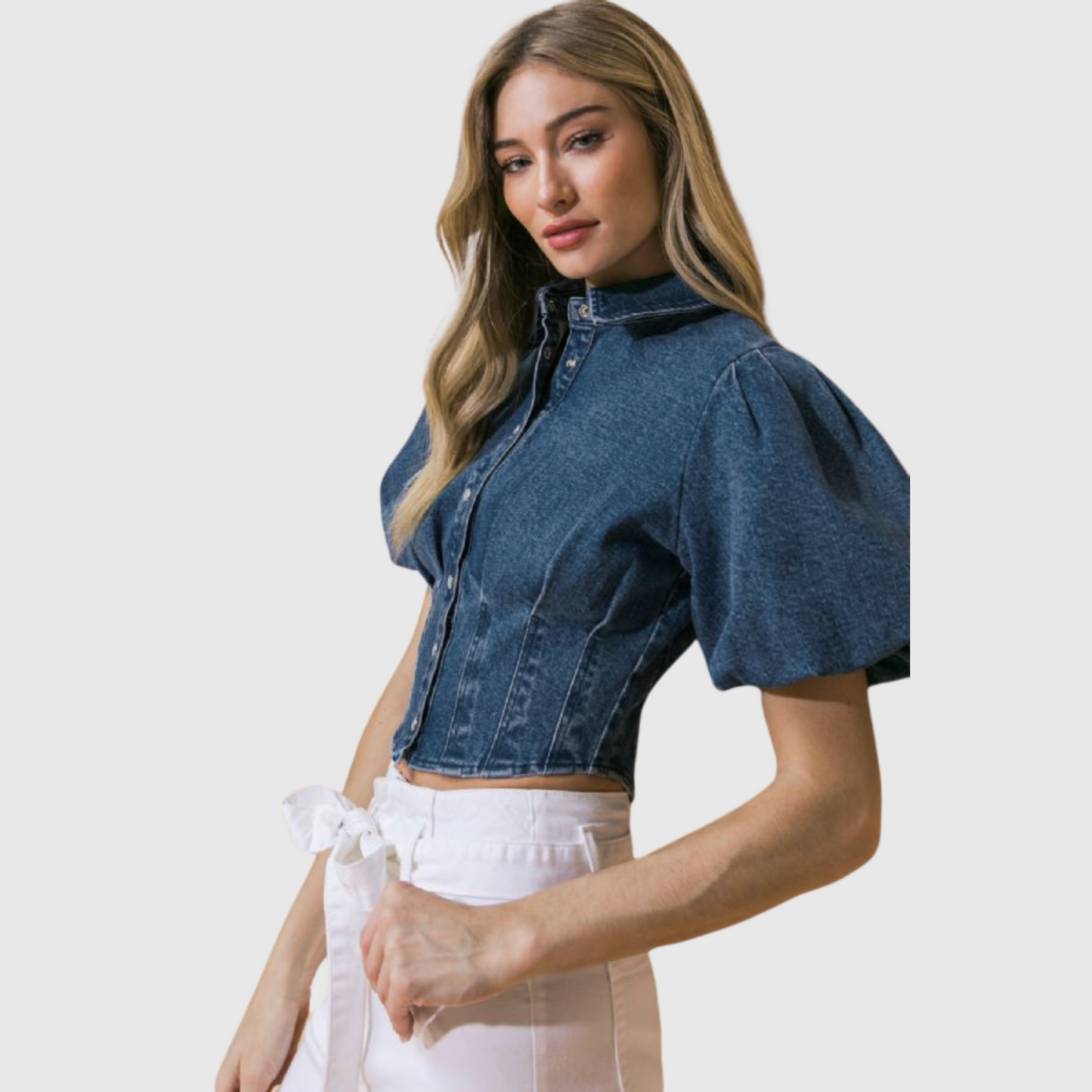 Denim Crop Top
