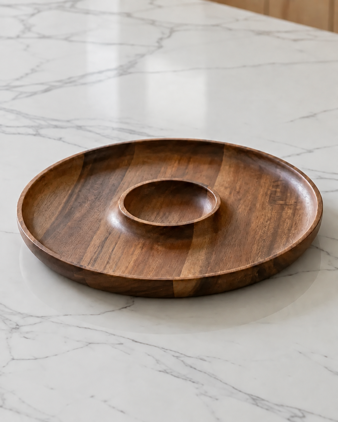 Acacia Wood Chip/Dip Tray