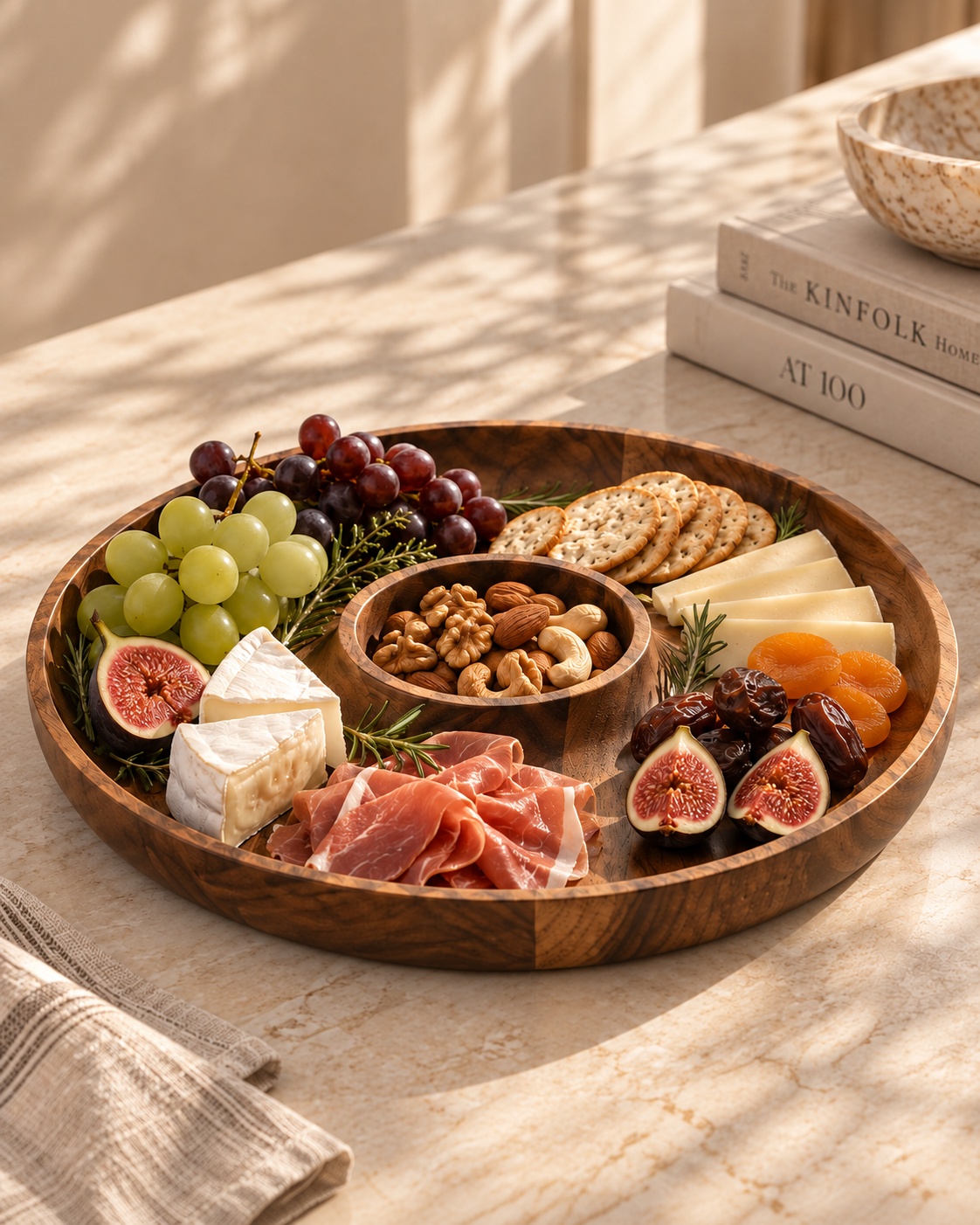 Acacia Wood Chip/Dip Tray