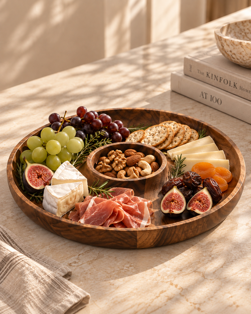 Acacia Wood Chip/Dip Tray