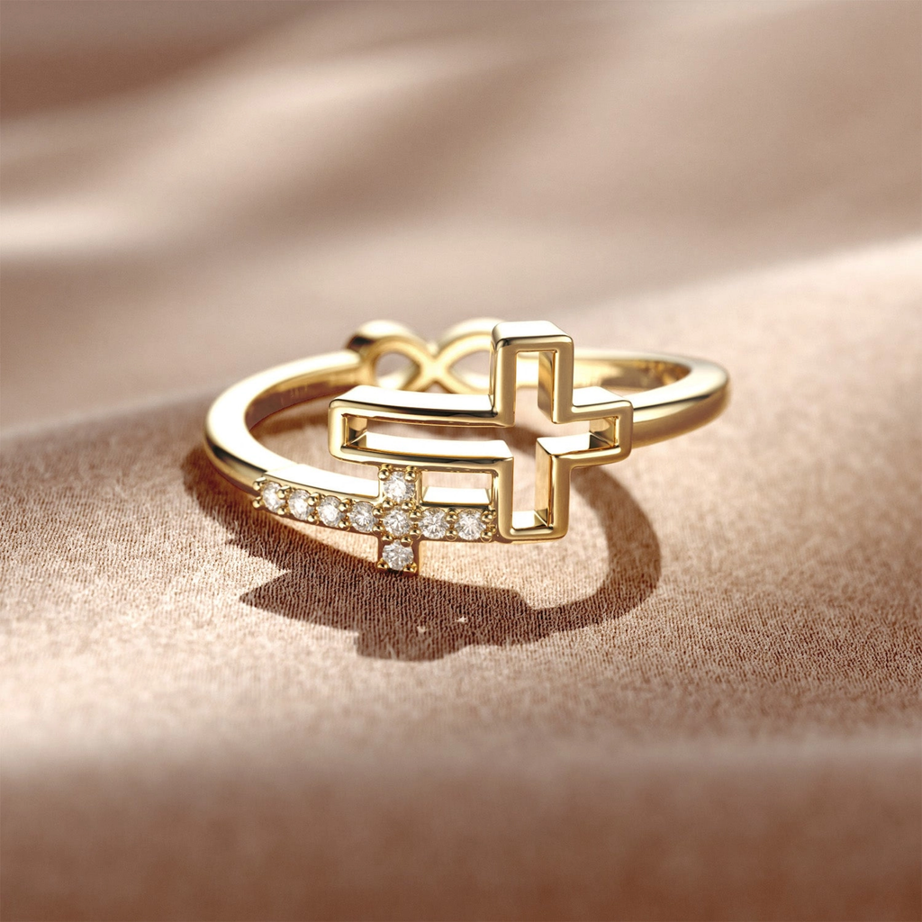 Double Hollow Cross and Infinity Ring