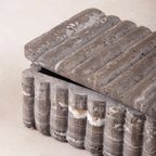 Cuba Decorative Box - Travertine & Onyx